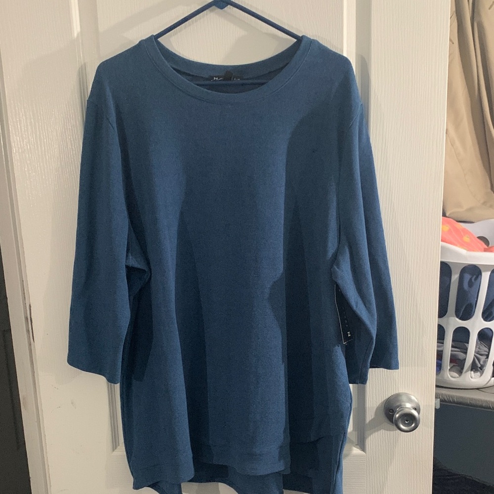 N Touch Blue Long Sleeve Top